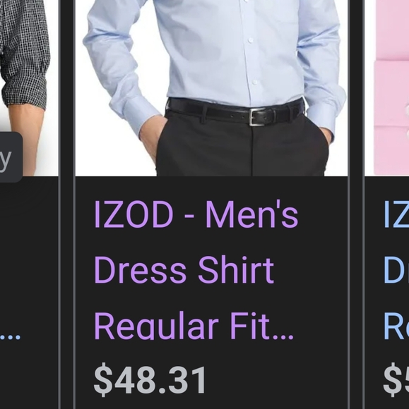 Izod men's casual, soft textured plaid shirt - Picture 6 of 8